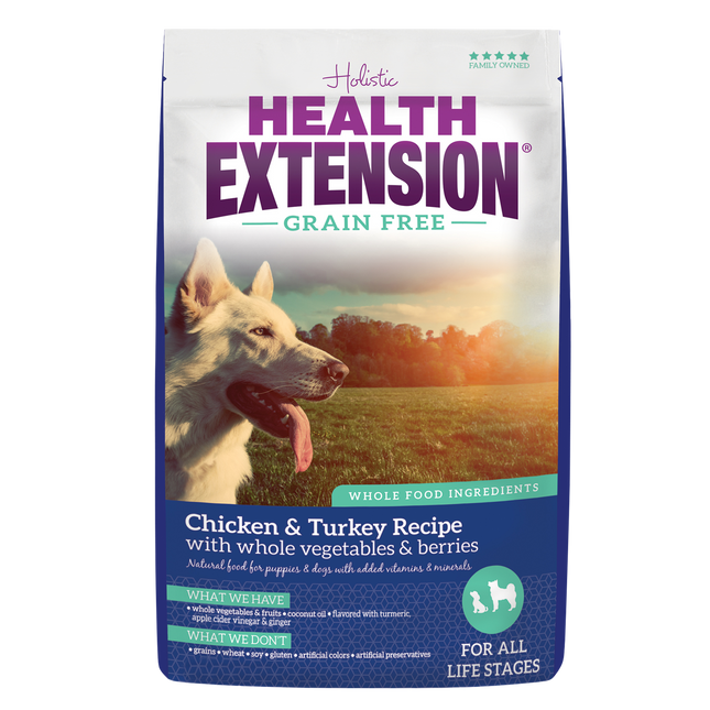 Health Extension Grain Free Chicken & Turkey Recipe Dog Food