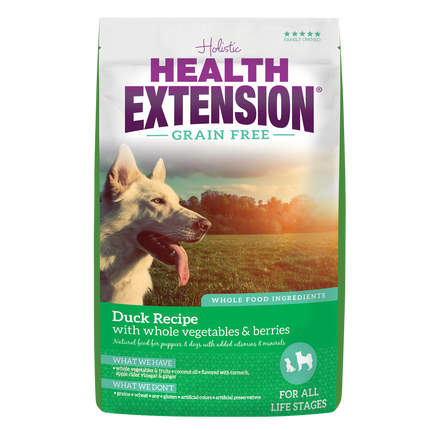 Health Extension Grain Free Duck Recipe Dog Food