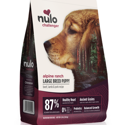 Nulo Challenger Alpine Ranch Beef, Lamb & Pork Large Breed Puppy 24#