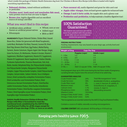 Health Extension Little Bites Chicken & Brown Rice Recipe Dog Food