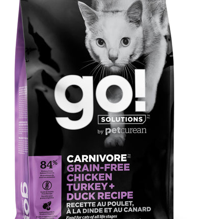 GO! Carnivore Grain Free Chicken, Turkey + Duck recipe Cat Food