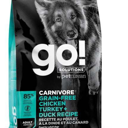 GO! Carnivore GF Chicken,Turkey + Duck Adult Recipe Dog Food