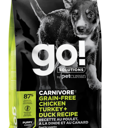 GO! Carnivore GF Chicken,Turkey + Duck Puppy Recipe Dog Food