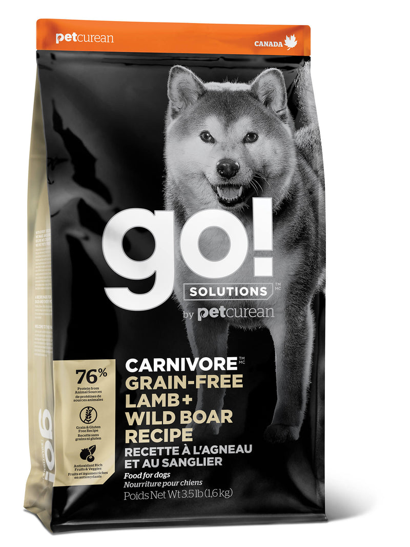 GO! Carnivore GF Lamb + Wild Boar Recipe Dog Food