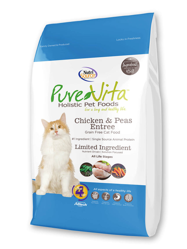 Pure Vita Grain Free Chicken & Peas Cat Food