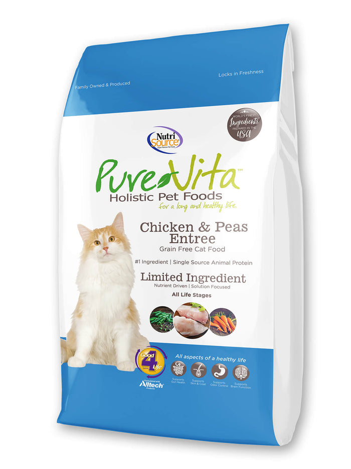 Pure Vita Grain Free Chicken & Peas Cat Food