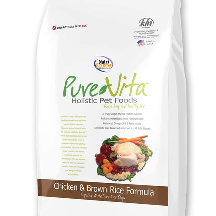 Pure Vita Chicken & Brown Rice Dog Food