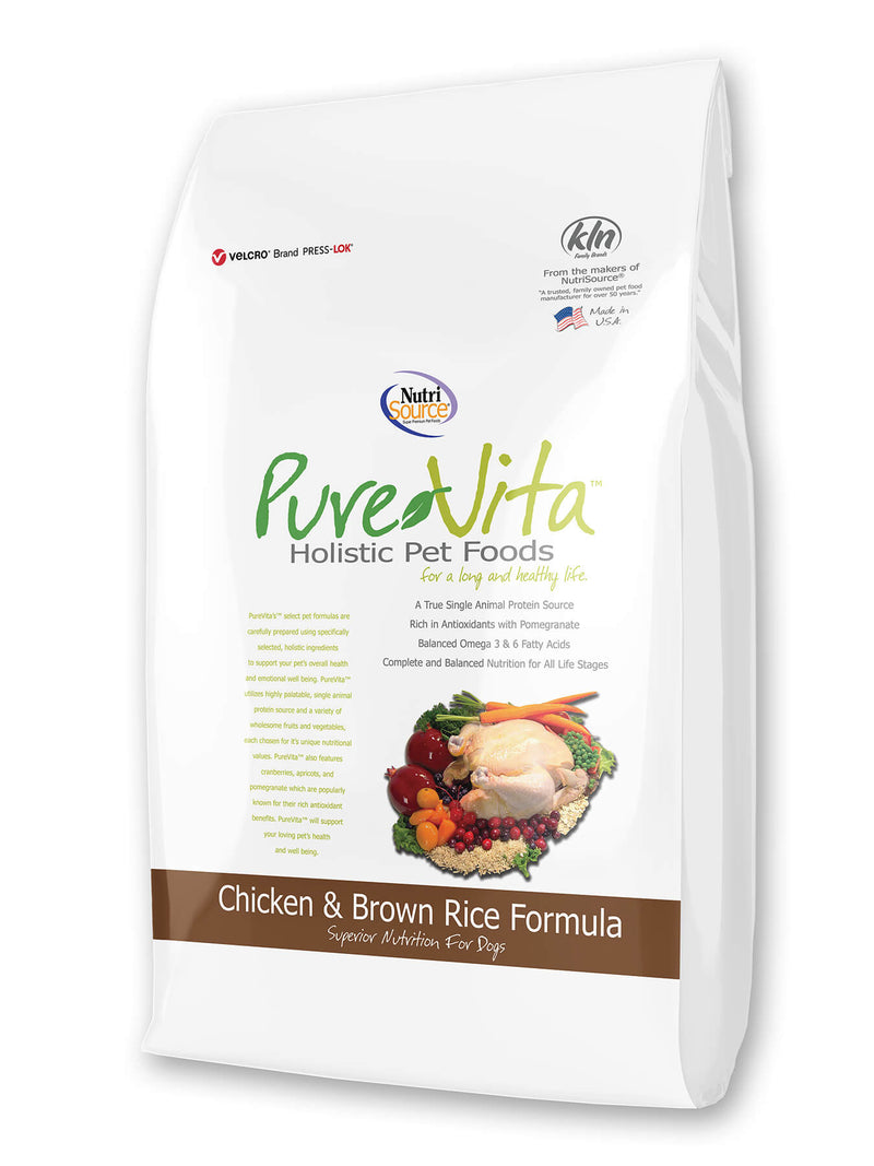 Pure Vita Chicken & Brown Rice Dog Food