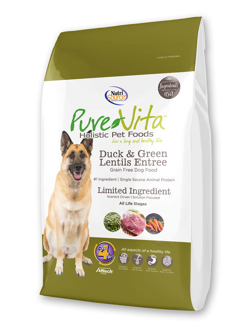 Pure Vita Grain Free Duck & Green Lentils Dog Food
