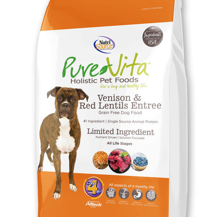 Pure Vita Grain Free Venison & Red Lentils Dog Food