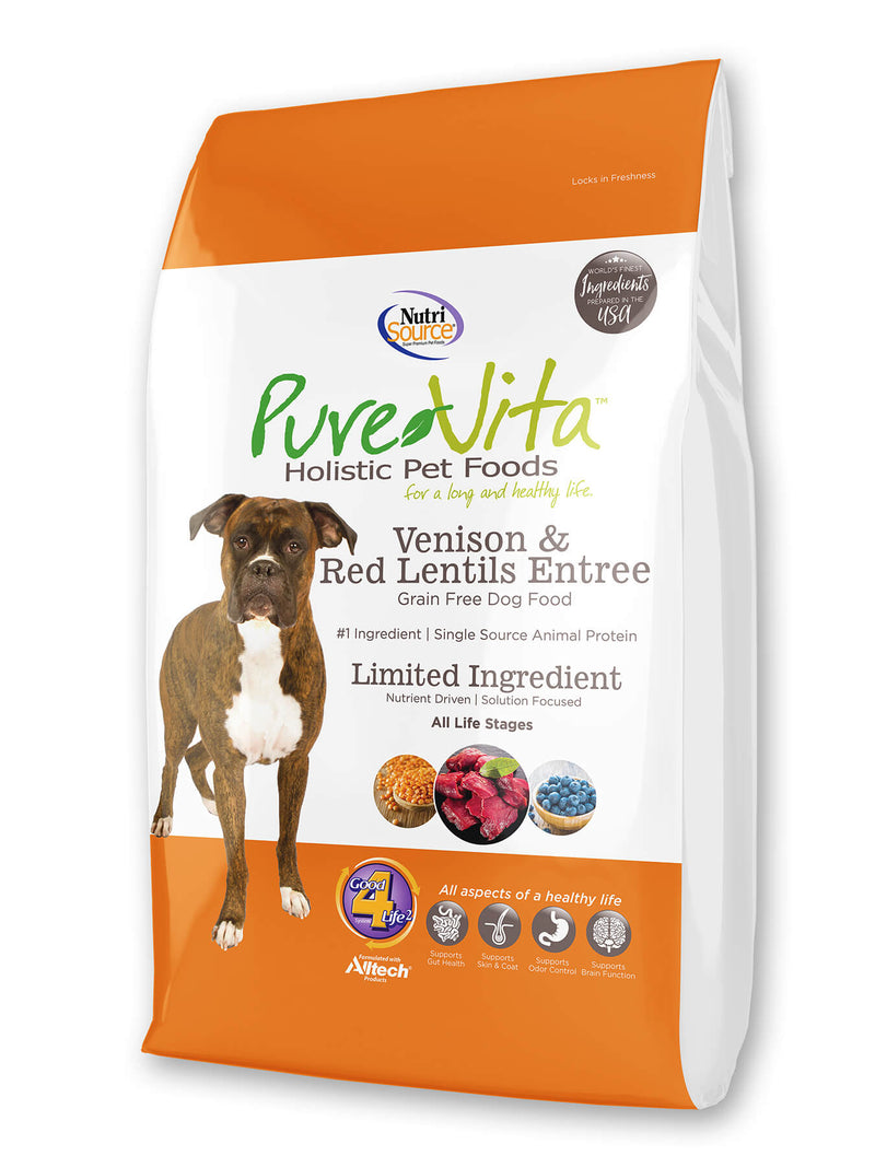 Pure Vita Grain Free Venison & Red Lentils Dog Food