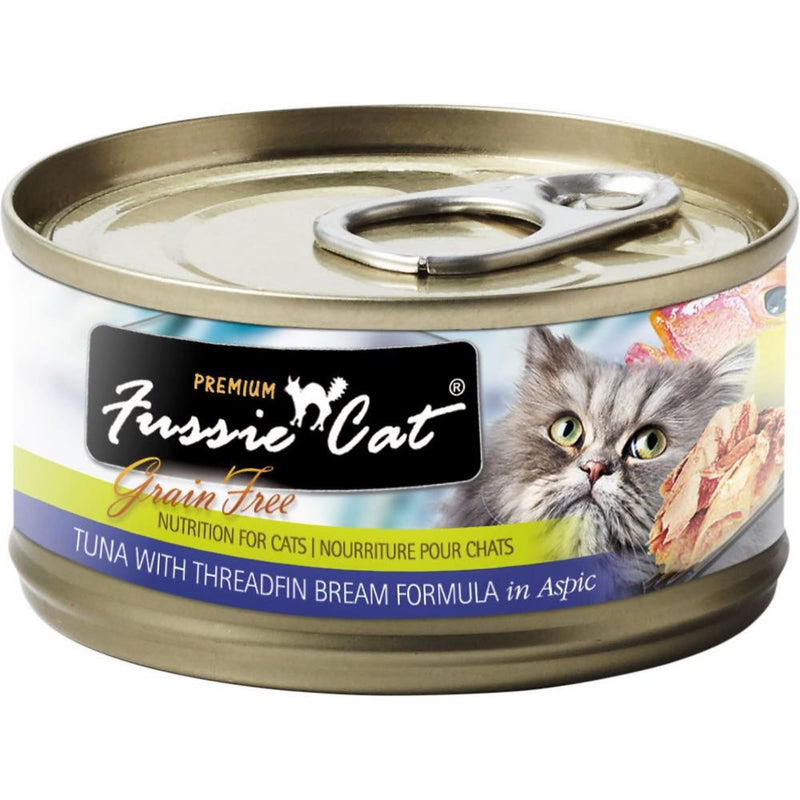 Fussie Cat Tuna With Threadfin Bream Formula In Aspic Canned Cat Food 2.82 oz -case of 24