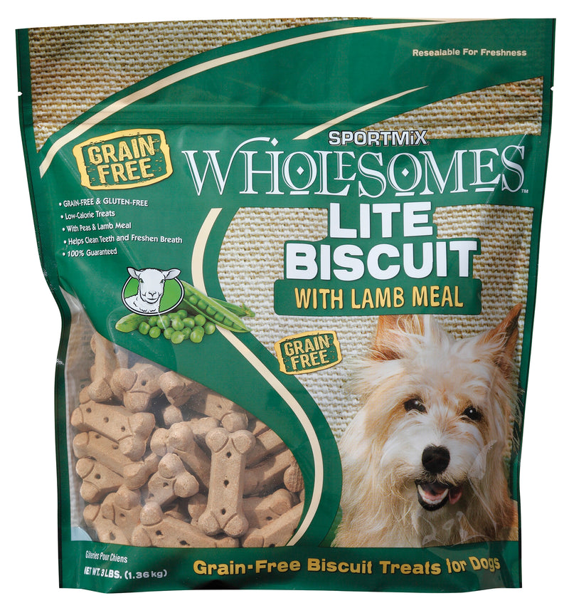 Wholesomes Lite Biscuit Grain Free Dog Treats with Lamb Meal