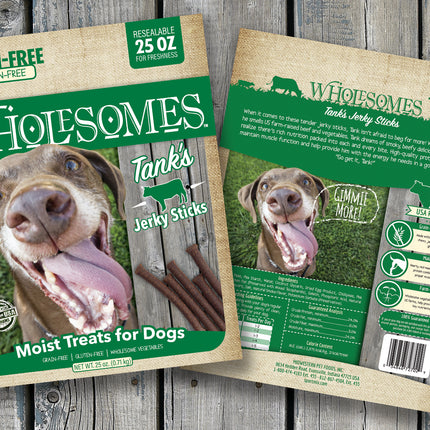 Wholesomes Tank's Jerky Sticks Grain Free Dog Treat 25oz