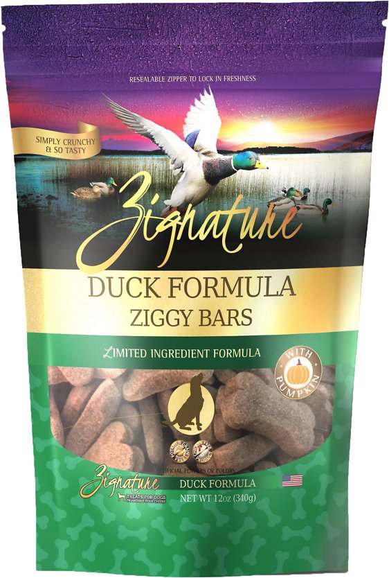 ZIGGY BARS DOG BISCUIT DUCK FORMULA TREATS 12OZ