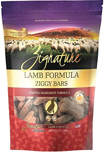 ZIGGY BARS DOG BISCUIT LAMB FORMULA TREATS 12OZ