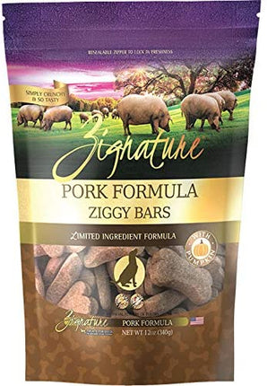 ZIGGY BARS DOG BISCUIT PORK FORMULA TREATS 12OZ