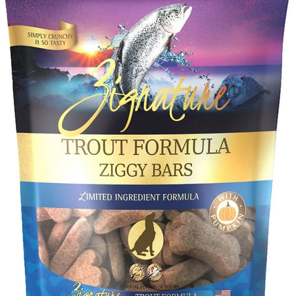 ZIGGY BARS DOG BISCUIT TROUT & SALMON FORMULA TREATS 12OZ