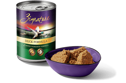 ZIGNATURE DUCK GRAIN FREE LIMITED INGREDIENT DOG FOOD CANS 12OZ (12 COUNT)