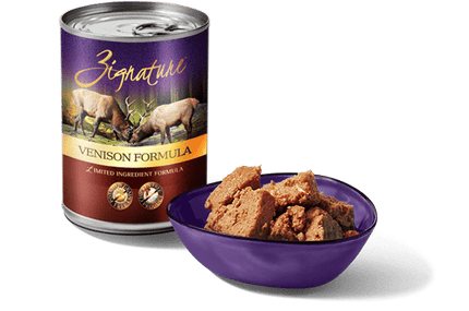 ZIGNATURE VENISON GRAIN FREE LIMITED INGREDIENT DOG FOOD CANS 12OZ (12 COUNT)