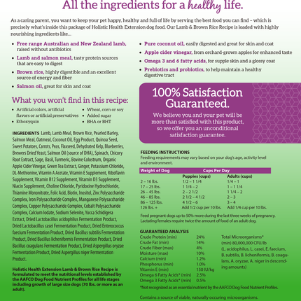 Health Extension Lamb & Brown Rice Recipe Dog Food