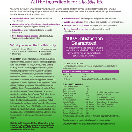 Health Extension Large Bites Chicken & Brown Rice Dog Food