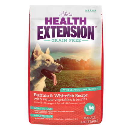 Health Extension Grain Free Buffalo & Whitefish Recipe Dog Food