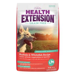 Health Extension Grain Free Buffalo & Whitefish Recipe Dog Food