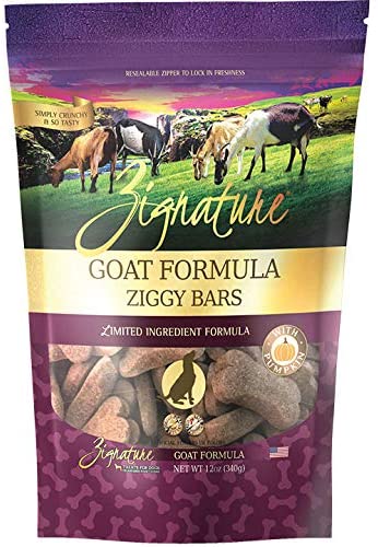 ZIGGY BARS DOG BISCUIT GOAT FORMULA TREATS 12OZ